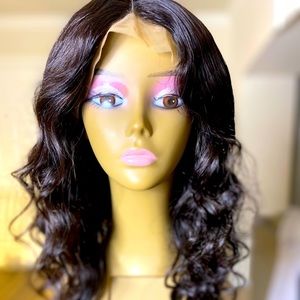 100% human hair wig.